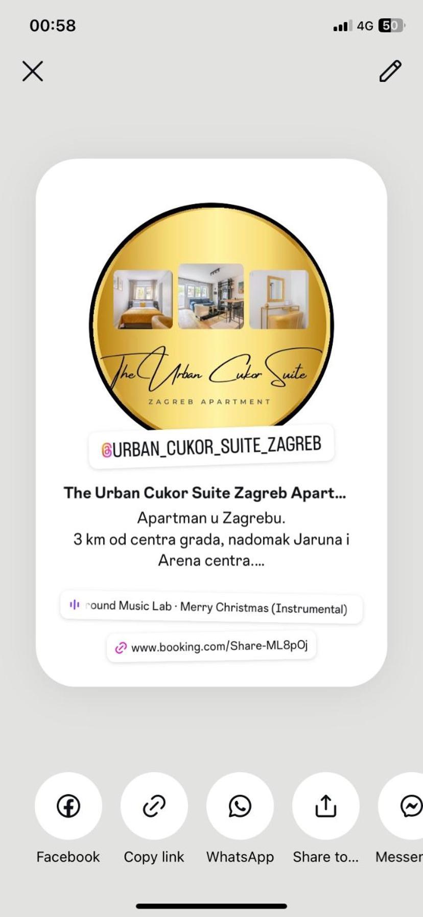 Apartman The Urban Cukor Suite Zagrzeb Zewnętrze zdjęcie